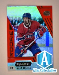 2020-21 UD Synergy Red Codes #125 ALEX BELZILE RC Rookie Montreal Canadiens